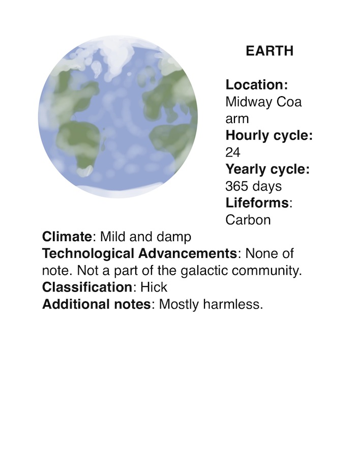 The info page about the planet Earth.